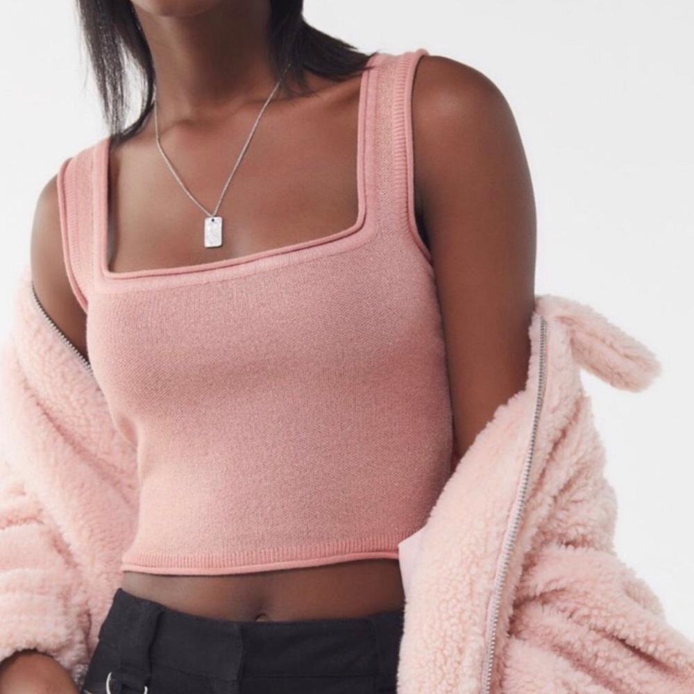 Urban Sparkly Sweater Crop Top